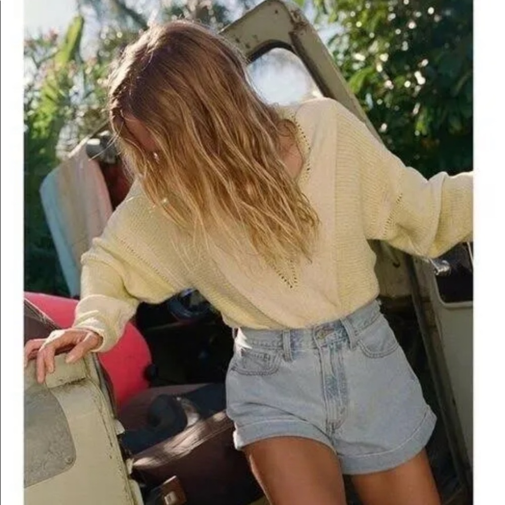 Free People lemonade stand sweater